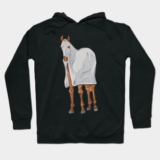 Halloween Chestnut Foal in Ghost Sheet Hoodie